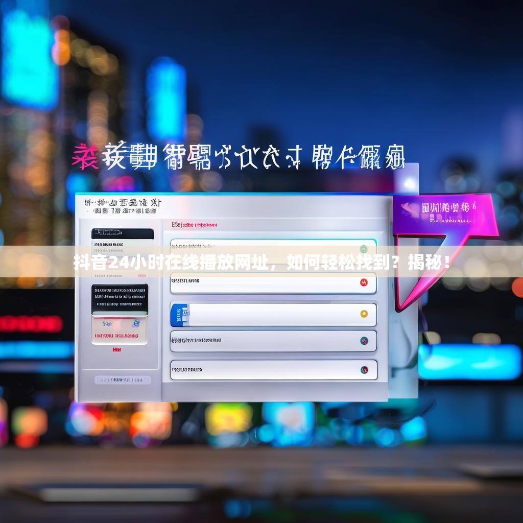 详细阅读:抖音24小时在线播放网址,如何轻松找到?揭秘! 抖音24小时在线播放网址,如何轻松找到?揭秘!