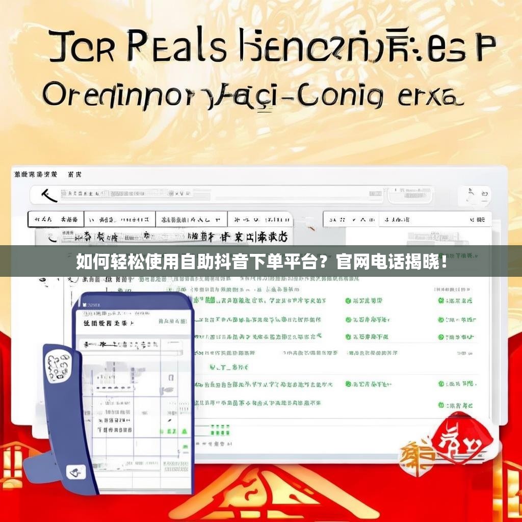 详细阅读:如何轻松使用自助抖音下单平台?官网电话揭晓! 如何轻松使用自助抖音下单平台?官网电话揭晓!