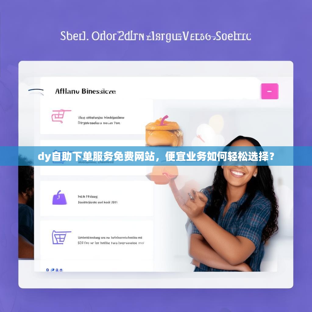 dy自助下单服务免费网站，便宜业务如何轻松选择？