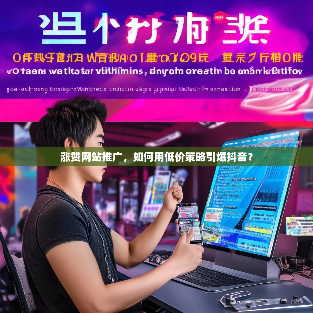 涨赞网站推广，如何用低价策略引爆抖音？